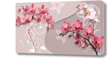 Картина Ветки 3D орхидеи